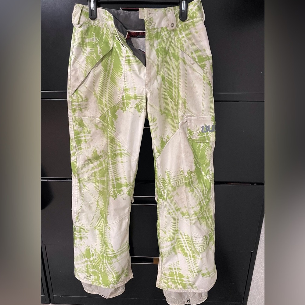 Burton Snowboard Pants XS | Men - Green & White